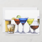 モダンカクテルパーティー 招待状 (裏面)