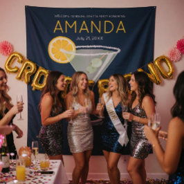 モダンカクテル女子会パーティーフォトバックドロップ タペストリー