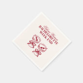 モダンカクテル独身最後の週末 スタンダードカクテルナプキン (角)