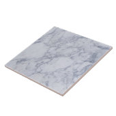 モダンカシンプルララホワイトマーフェイクブルタイル タイル (側面)