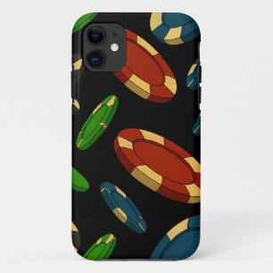 モダンカジノチップ3Dアートデザイン iPhone 11 ケース