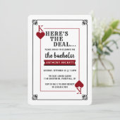 モダンカジノナイト独身パーティー招待状 招待状 (スタンド正面)