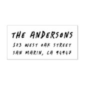 モダンカジュアルおもしろい差出人住所 セルフインキングスタンプ (デザイン)