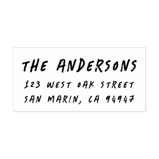 モダンカジュアルおもしろい差出人住所 セルフインキングスタンプ (デザイン)