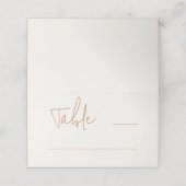 モダンカジュアルス自然結婚ト プレイスカード (外部開封)