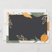 モダンカジュアル与え感謝していディナへ 招待状 (裏面)