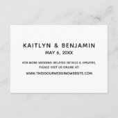 モダンカジュアル手結婚跡 エンクロージャーカード (裏面)