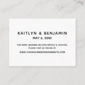 モダンカジュアル手結婚跡 エンクロージャーカード (裏面)