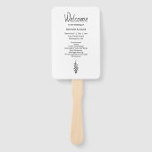 モダンカジュアル素朴法の結婚儀式 ハンドファン (正面)