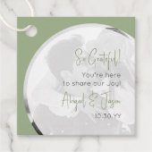 モダンカジュアル結婚写真Sage Green フェイバータグ (正面)