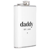 モダンカスタマイズタイポグラフィダディ父の日 フラスク (右)