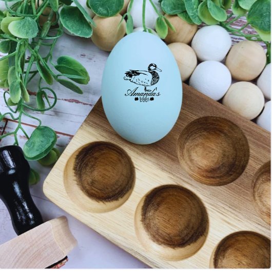 モダンカスタマイズヴィンテージ鴨卵商 ラバースタンプ