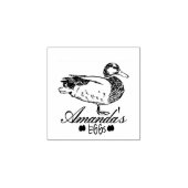 モダンカスタマイズヴィンテージ鴨卵商 ラバースタンプ (インプリント)