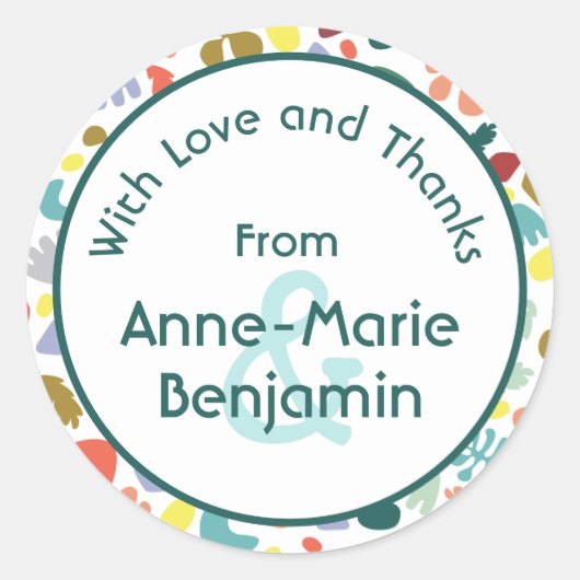 モダンカスタマイズ可能な都市パターン(の模様が)ある ラウンドシール (正面)