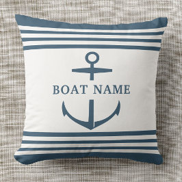 モダンカスタムいかり名ダスティブルー航海の クッション