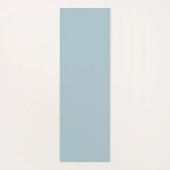 モダンカスタムイニシャル名パステルブルー ヨガマット (裏面)