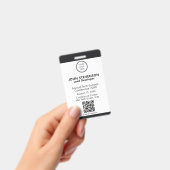 モダンカスタムイベントロゴ従業員ID バッジ (Handheld)