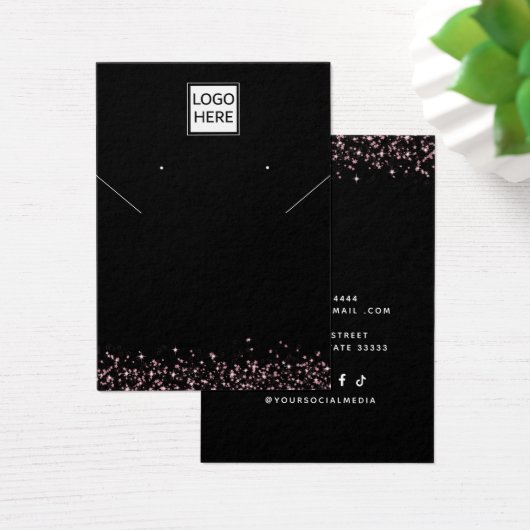 モダンカスタムエレガントジュエリーイヤリング表示カード (デスク)