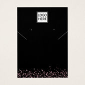 モダンカスタムエレガントジュエリーイヤリング表示カード (正面)