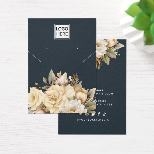 モダンカスタムエレガントジュエリーイヤリング表示カード (デスク)