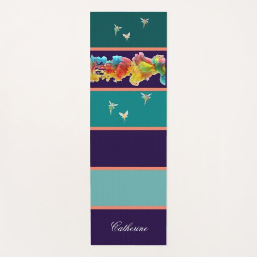 モダンカスタムカラフル ヨガマット (正面)