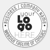 モダンカスタムクラシックラウンドステッカー ラウンドシール (正面)