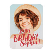 モダンカスタムクールおもしろい誕生日挨拶 マグネット (縦)