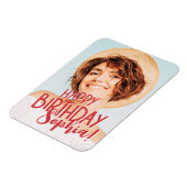 モダンカスタムクールおもしろい誕生日挨拶 マグネット (左側)