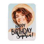 モダンカスタムクールおもしろい誕生日挨拶 マグネット (縦)