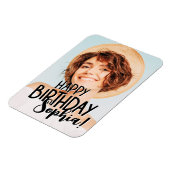 モダンカスタムクールおもしろい誕生日挨拶 マグネット (左側)