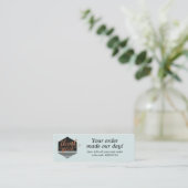 モダンカスタムサンキューカード スキニー名刺 (スタンド正面)