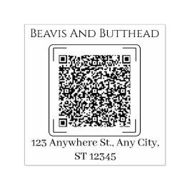 モダンカスタムシンプルミニマルQRコードアドレス セルフインキングスタンプ