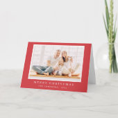 モダンカスタムシンプル写真 シーズンカード (正面)