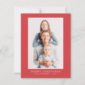 モダンカスタムシンプル写真 シーズンカード (正面)