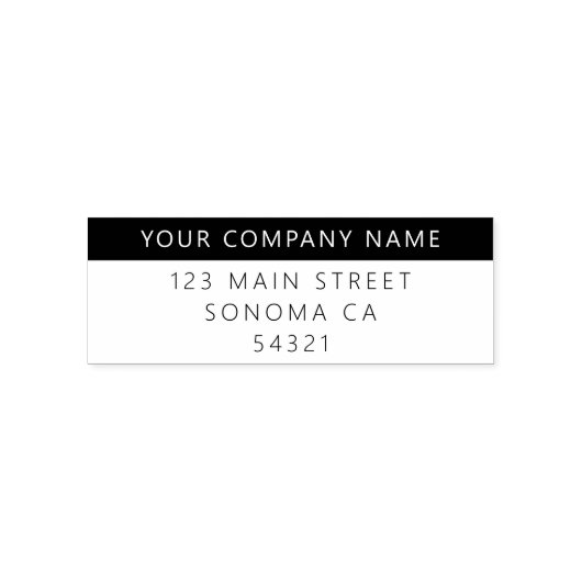 モダンカスタムシンプル差出人住所 セルフインキングスタンプ (デザイン)