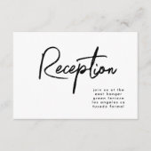 モダンカスタムスタイリッシュ式レセプション 招待状 (正面)