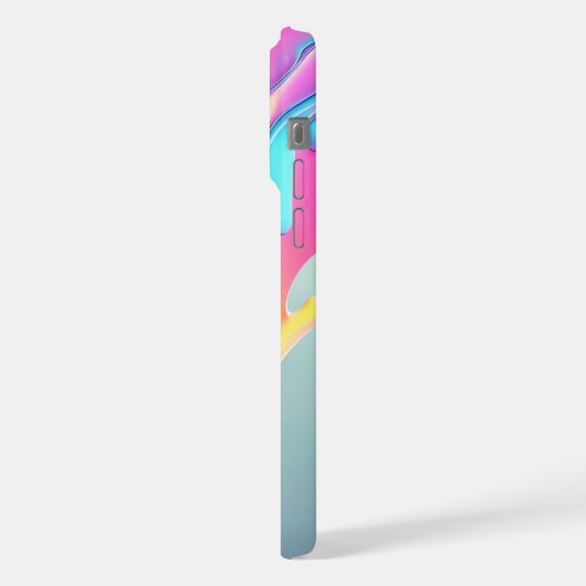 モダンカスタムスタイリッシュ抽象芸術模様 iPhoneケース (左側面)