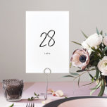 モダンカスタムスタイリッシュ白結婚黒 テーブルナンバー<br><div class="desc">印象的モダン – コレクションの一部</div>