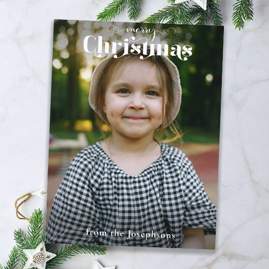 モダンカスタムタイポグラフィ写真 シーズンカード