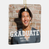 モダンカスタムタイポグラフィ セラミックオーナメント (右)