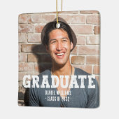 モダンカスタムタイポグラフィ セラミックオーナメント (左)