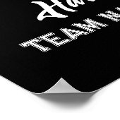 モダンカスタムチームフォトシニアクラスバスケットボール ポスター (角)