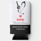 モダンカスタムナースドクター卒業党 スリム缶クーラー (正面)