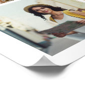 モダンカスタムハッピーバースデーコラージュ ポスター (角)