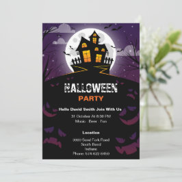 モダンカスタムハロウィン招待状 招待状