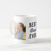 モダンカスタムパパ青最高のEver Mag コーヒーマグカップ (正面左)