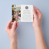 モダンカスタムフォトロゴビジネスマーケティング チラシ (手)