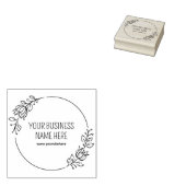 モダンカスタムフローラ名 ラバースタンプ (押印)