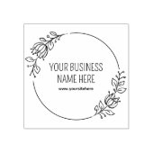 モダンカスタムフローラ名 ラバースタンプ (インプリント)