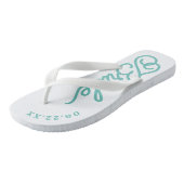 モダンカスタムブライダル結婚のカラービーチサンダル ビーチサンダル (アングル)